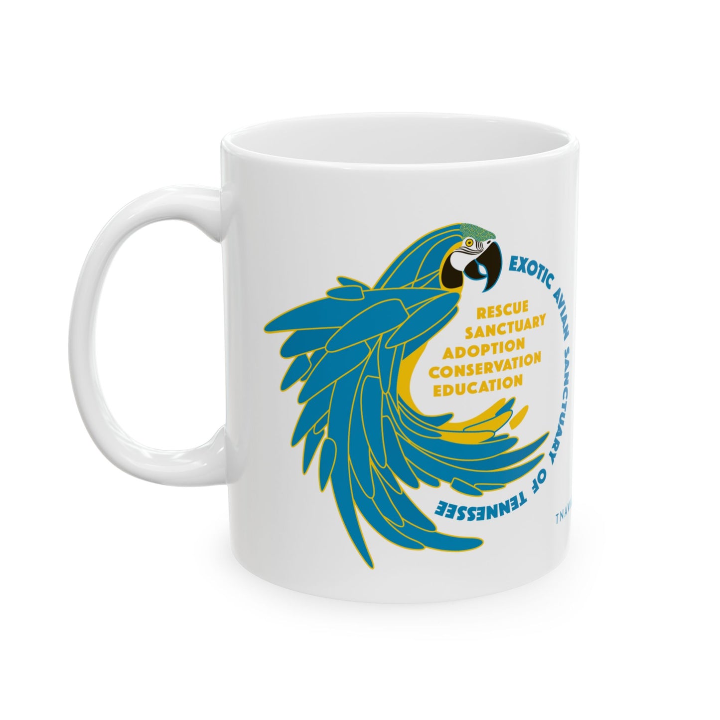 EAST Macaw Coffee Mug, 11oz