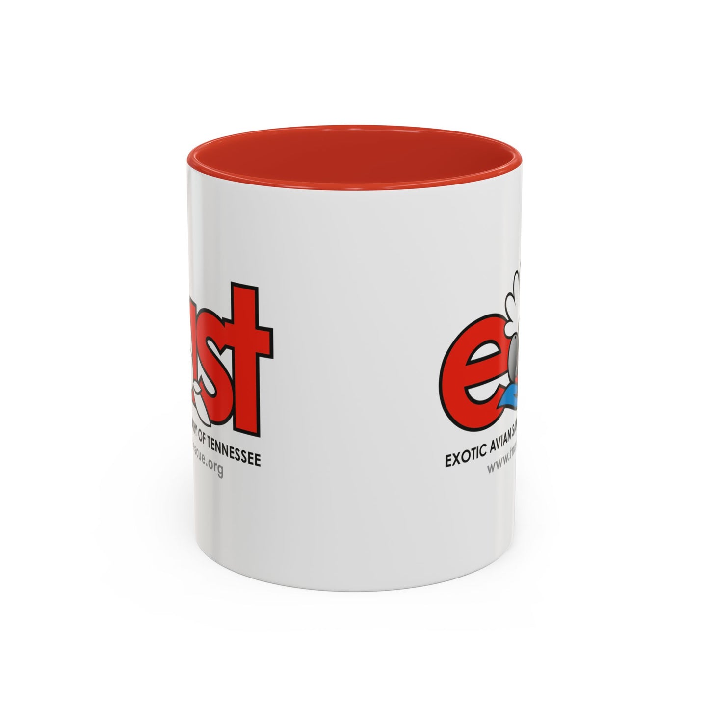 EAST Signature Logo Red Accent Coffee Mug, 11oz