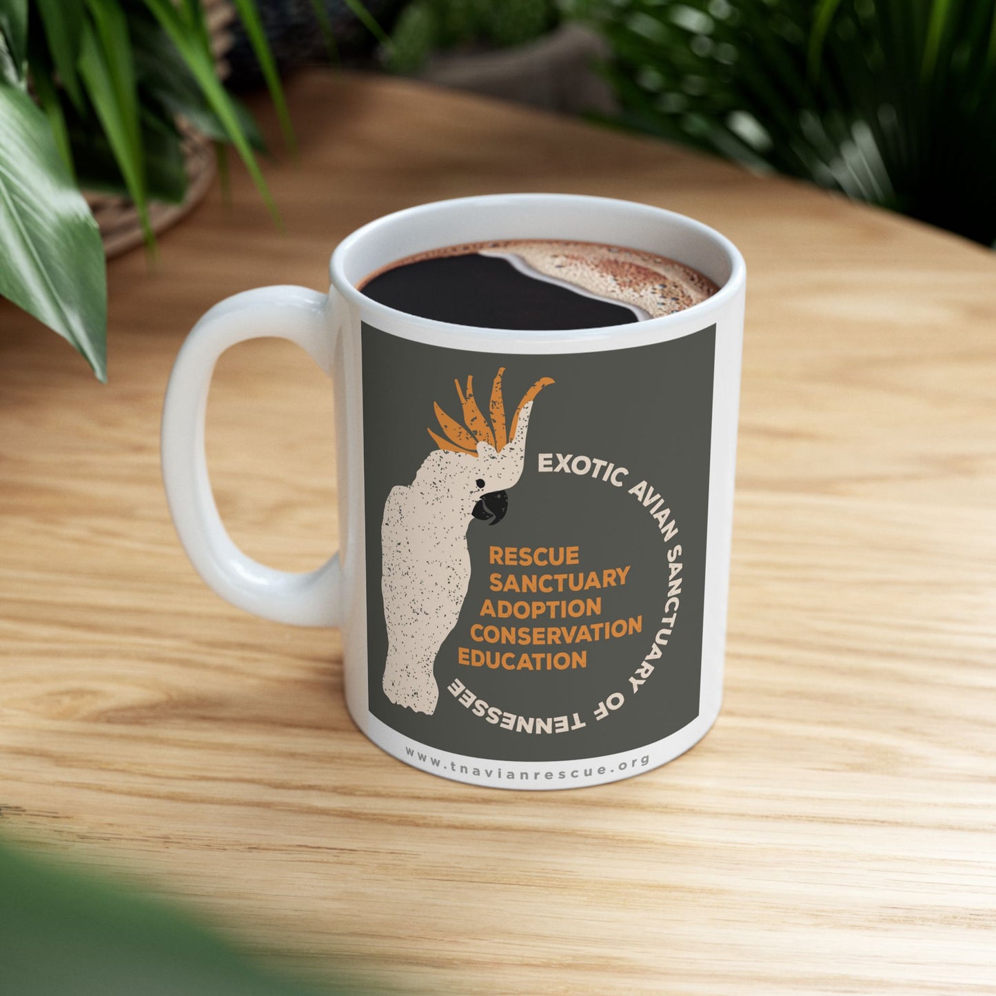 EAST Cockatoo Graphic Ceramic Mug, 11oz