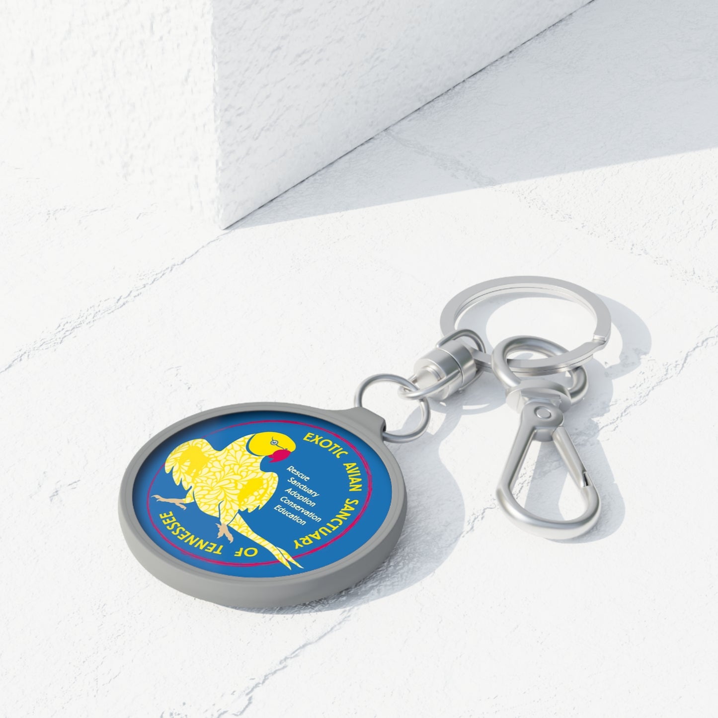 EAST Indian Ringneck Keyring Tag