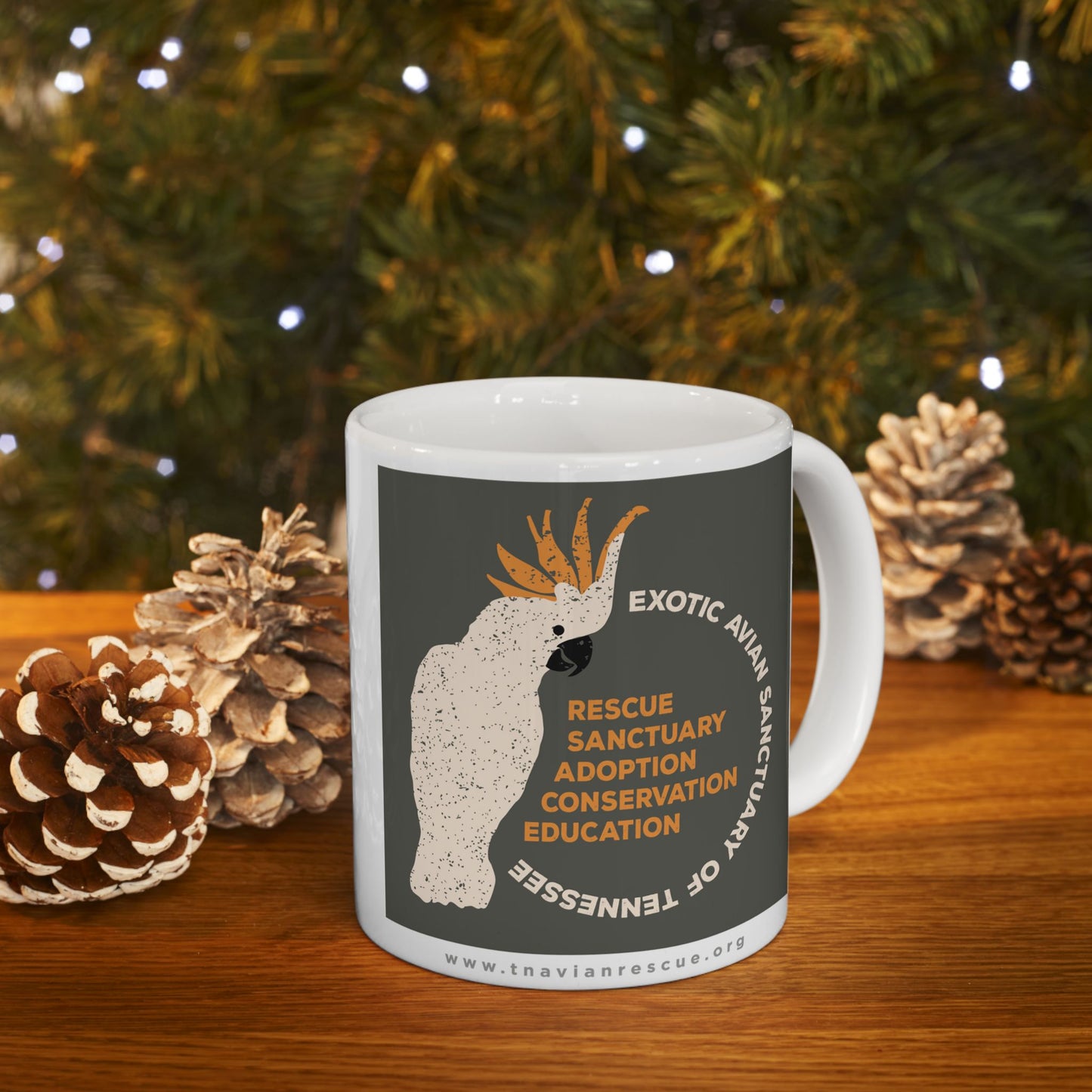 EAST Cockatoo Graphic Ceramic Mug, 11oz