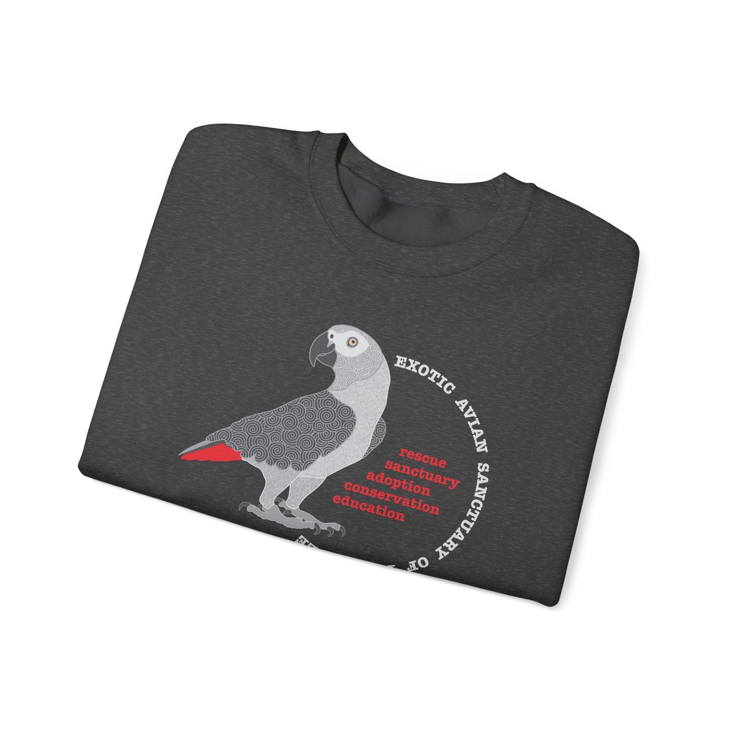 EAST African Grey Unisex Heavy Blend™ Crewneck Sweatshirt