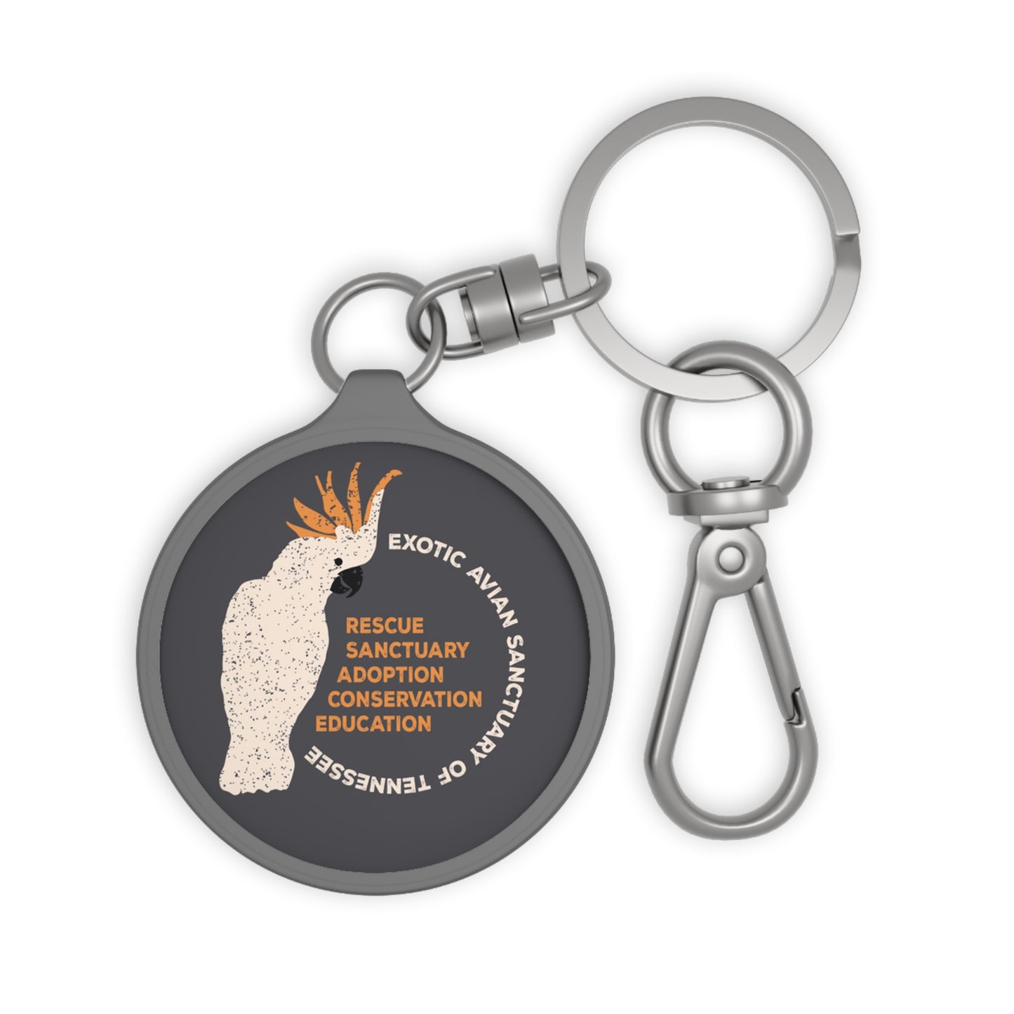 EAST Cockatoo Keyring Tag