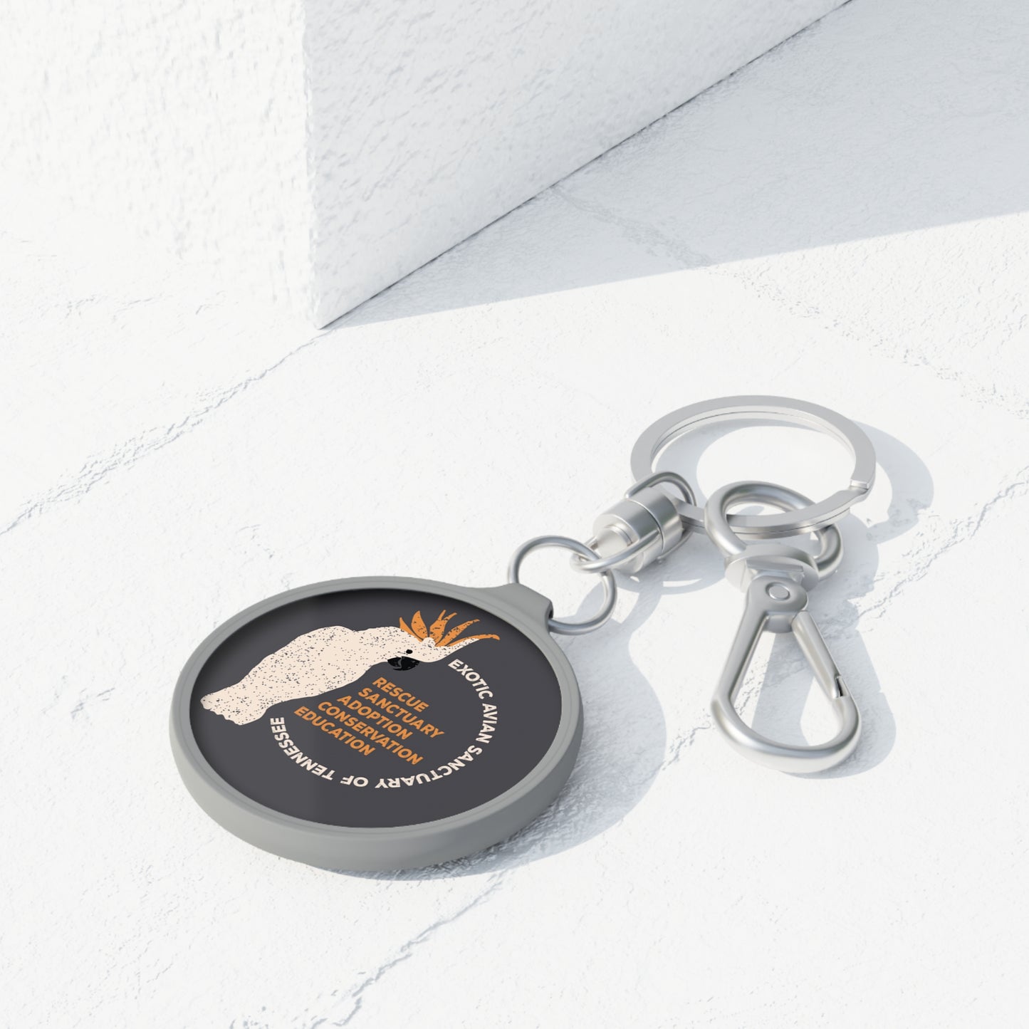 EAST Cockatoo Keyring Tag