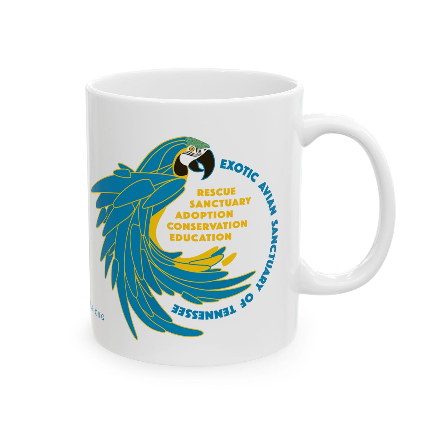 EAST Macaw Coffee Mug, 11oz