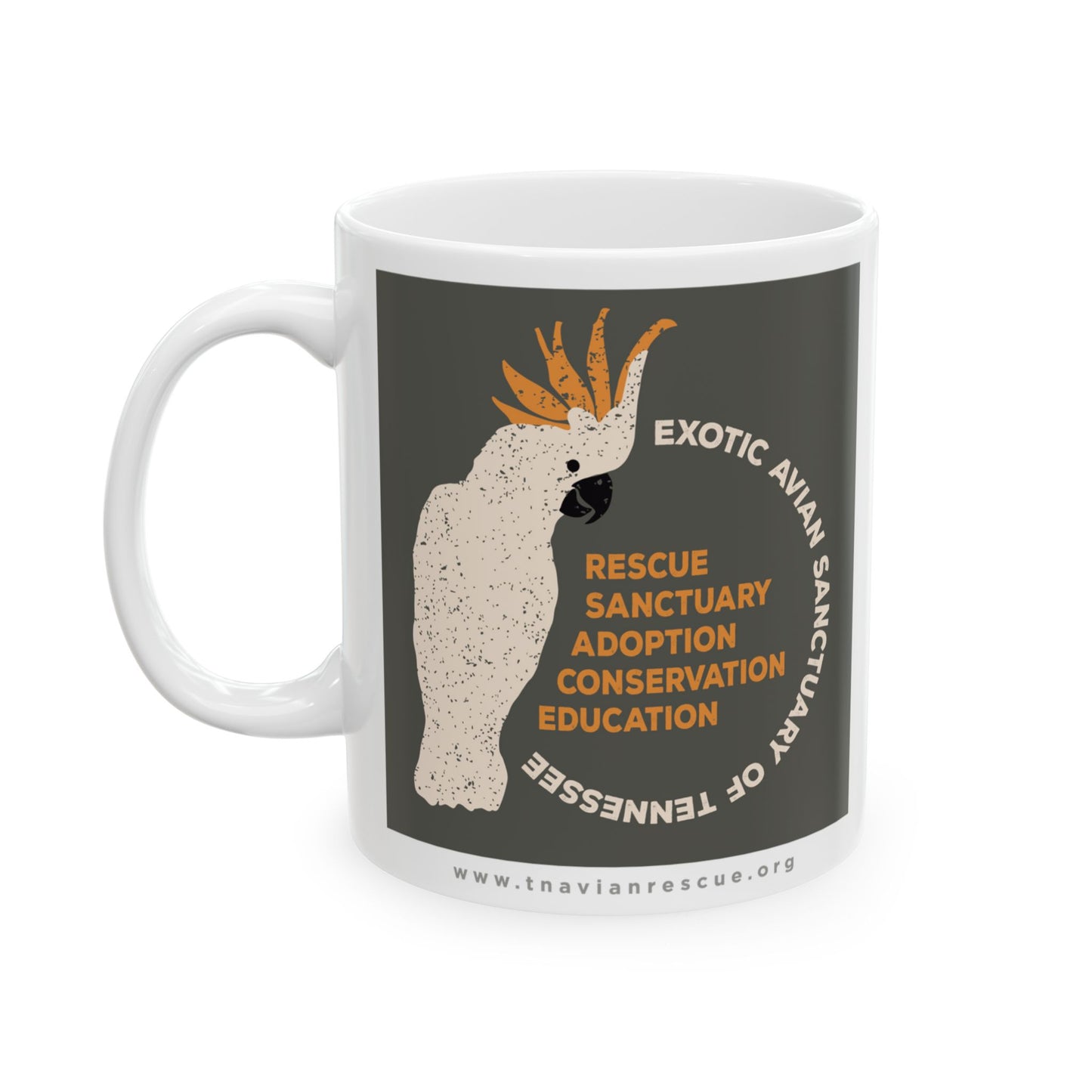 EAST Cockatoo Graphic Ceramic Mug, 11oz