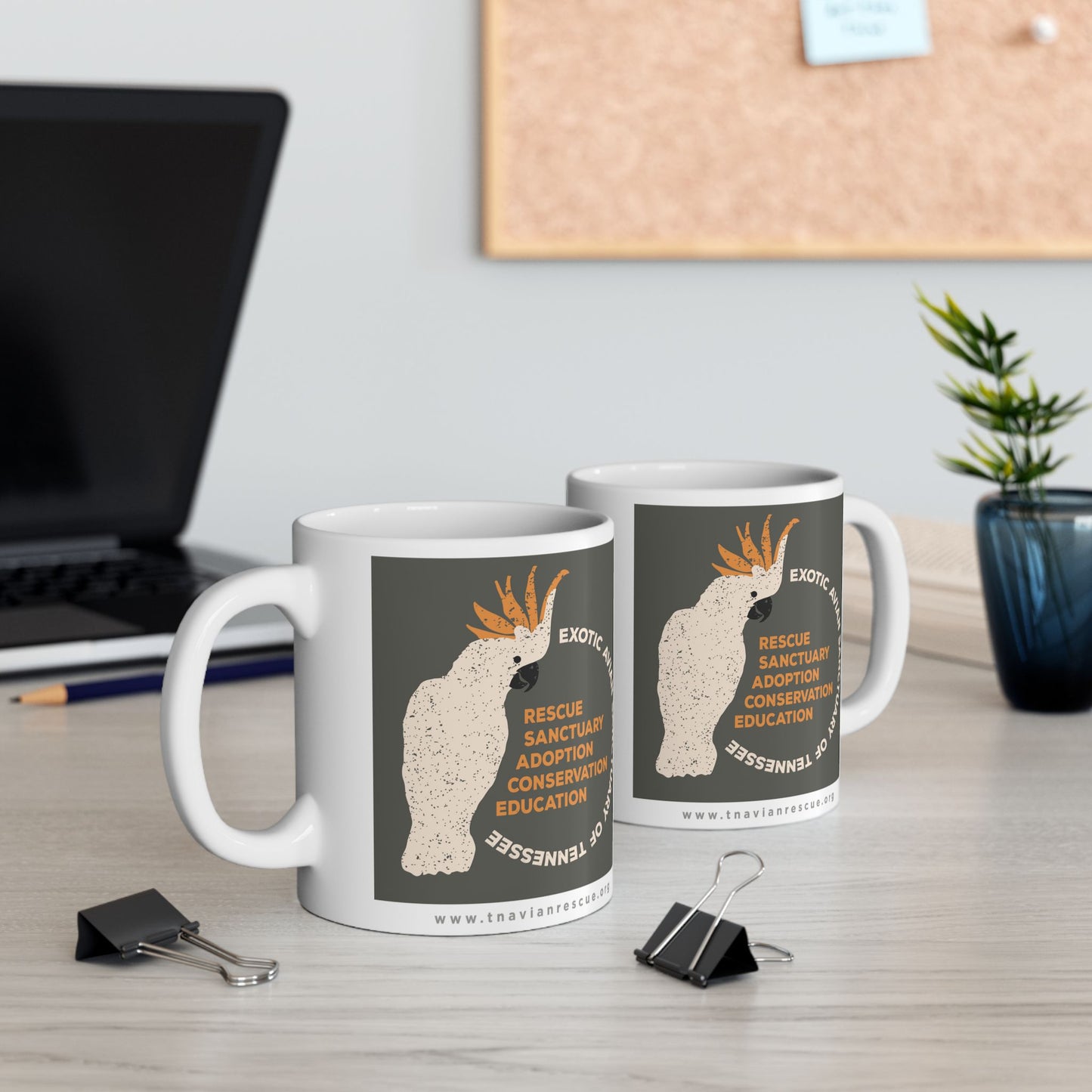 EAST Cockatoo Graphic Ceramic Mug, 11oz