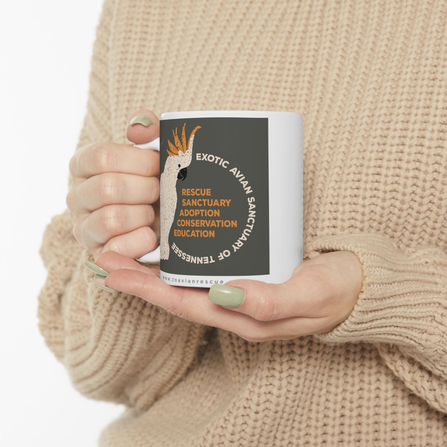 EAST Cockatoo Graphic Ceramic Mug, 11oz