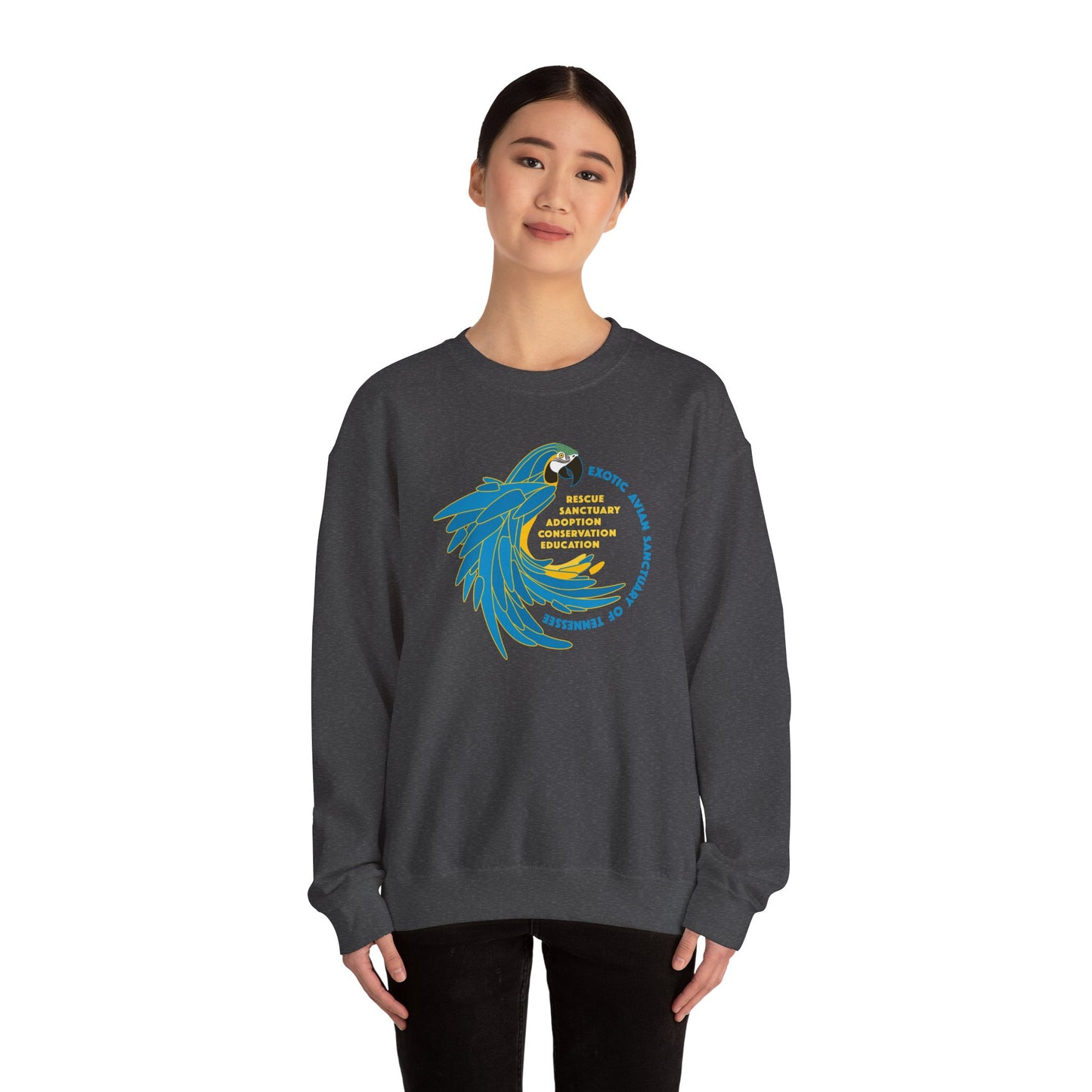 EAST Macaw Unisex Heavy Blend™ Crewneck Sweatshirt