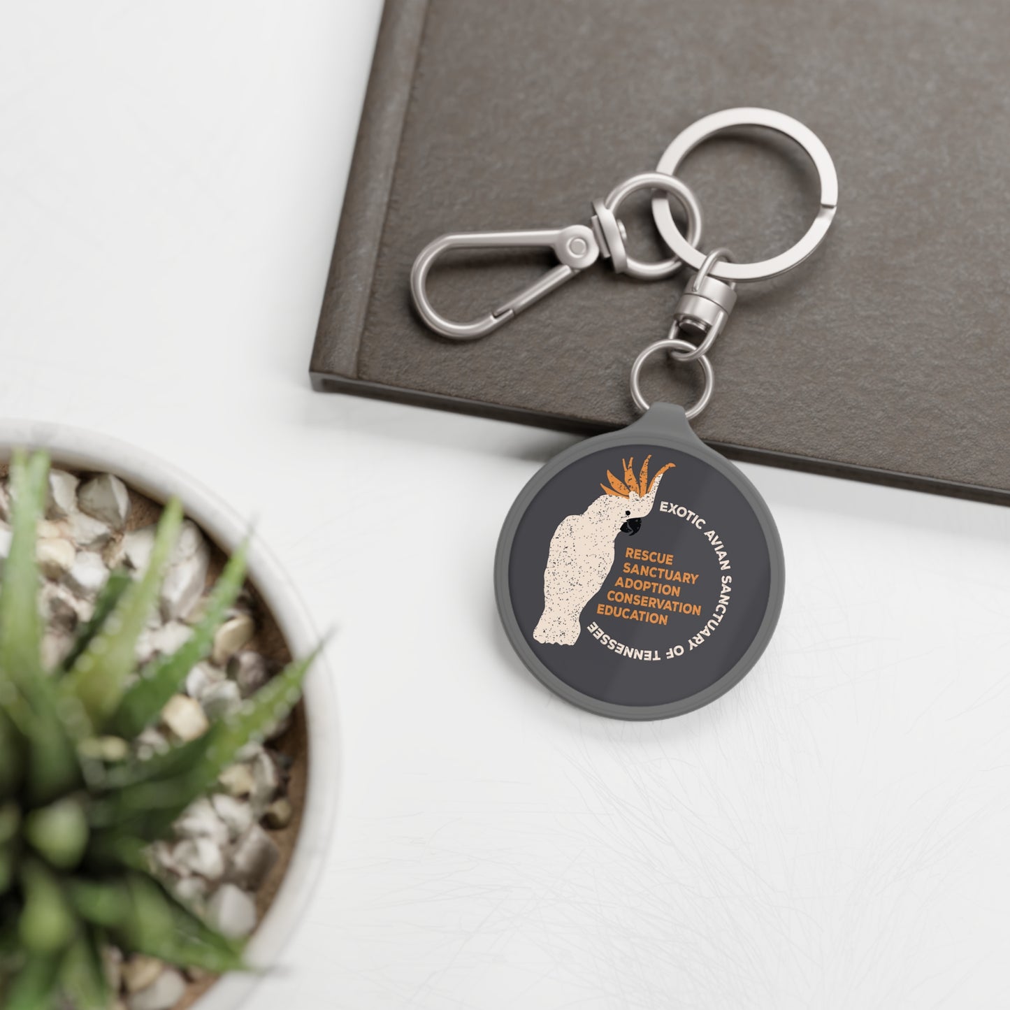 EAST Cockatoo Keyring Tag