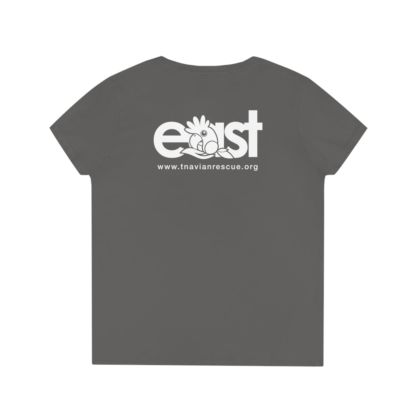 Ladies' EAST African Grey V-Neck T-Shirt