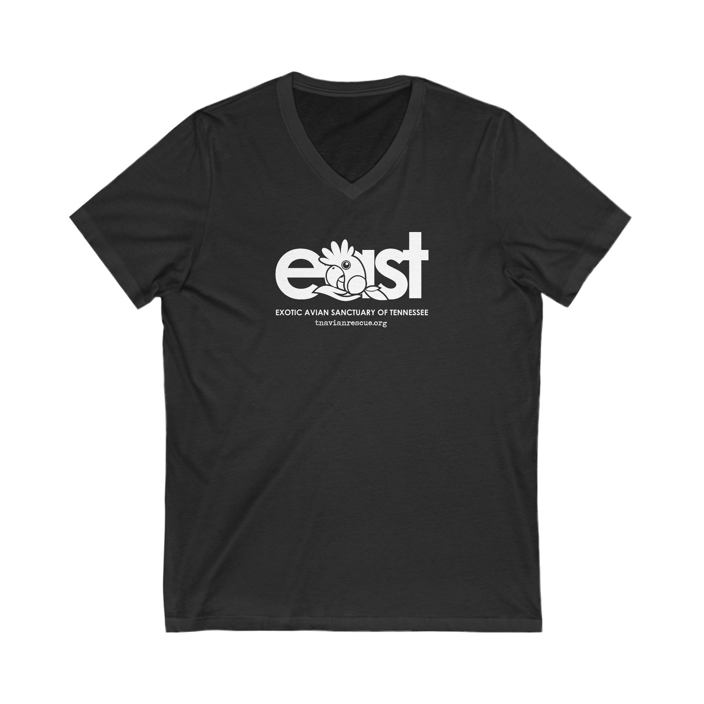 EAST Logo Unisex Jersey Short Sleeve V-Neck Tee in 4 colors