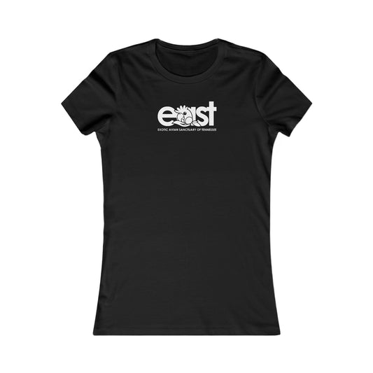 EAST Logo Women's Favorite Tee in Black with White EAST Logo