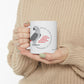 EAST African Grey Graphic Ceramic Mug, 11oz