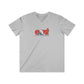 EAST logo Men's Fitted V-Neck Short Sleeve Tee in 7 colors