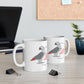 EAST African Grey Graphic Ceramic Mug, 11oz