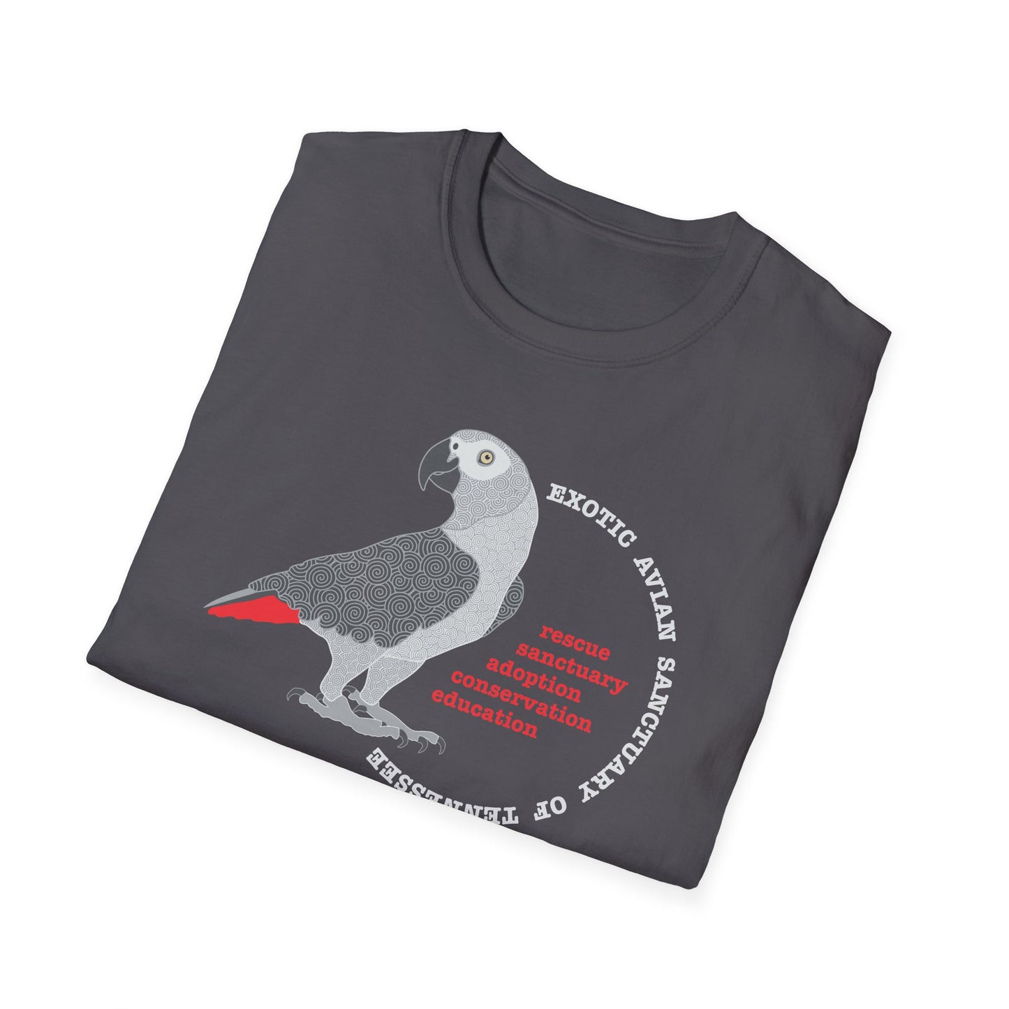 EAST African Grey Unisex Softstyle T-Shirt