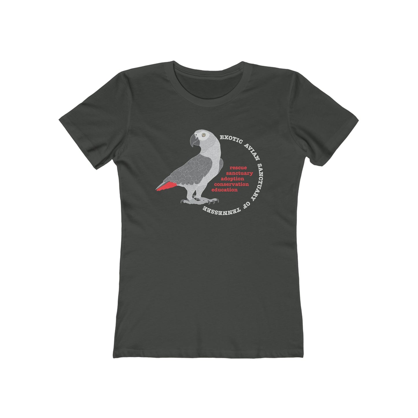 EAST African Grey Boyfriend Tee for Women