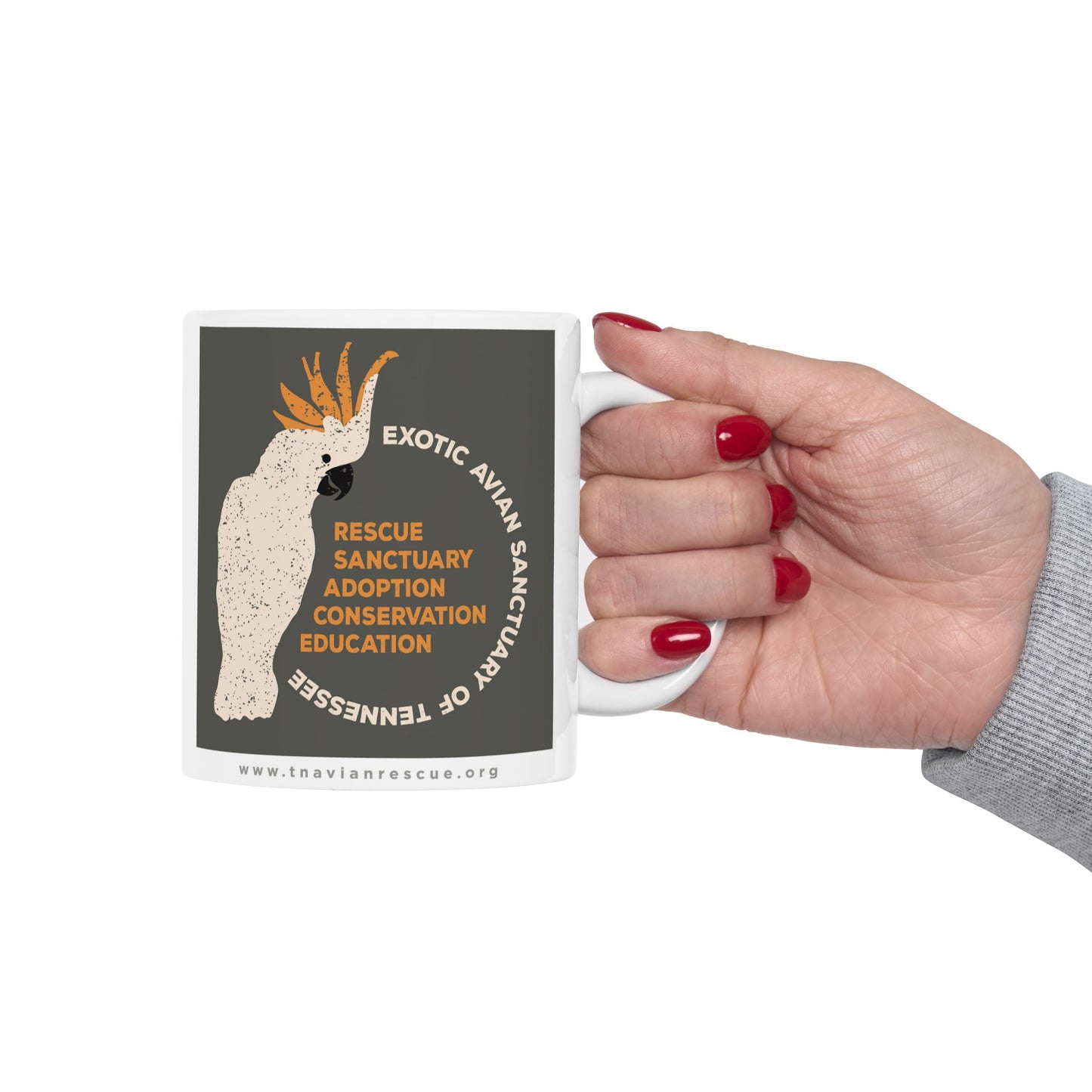 EAST Cockatoo Graphic Ceramic Mug, 11oz