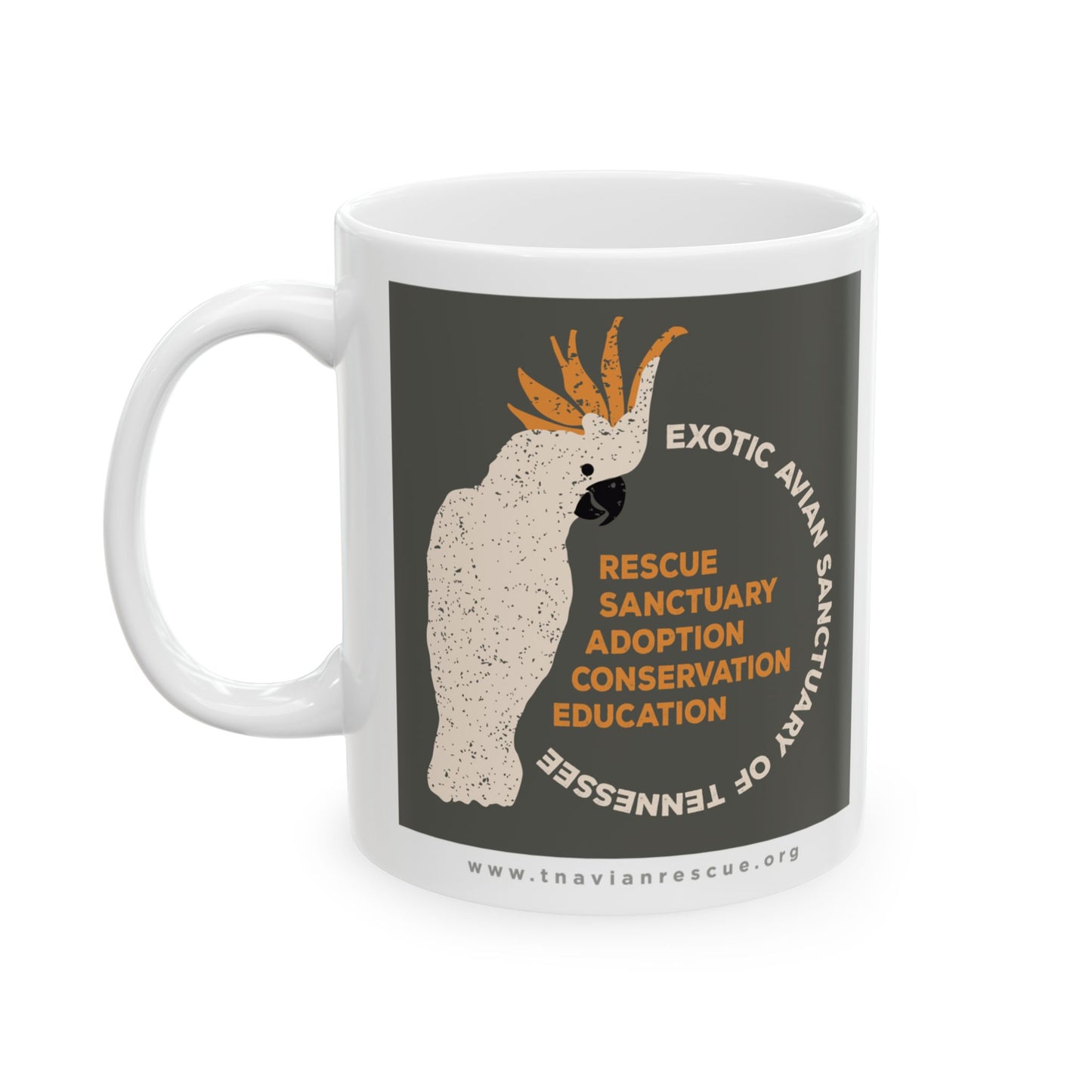 EAST Cockatoo Graphic Ceramic Mug, 11oz