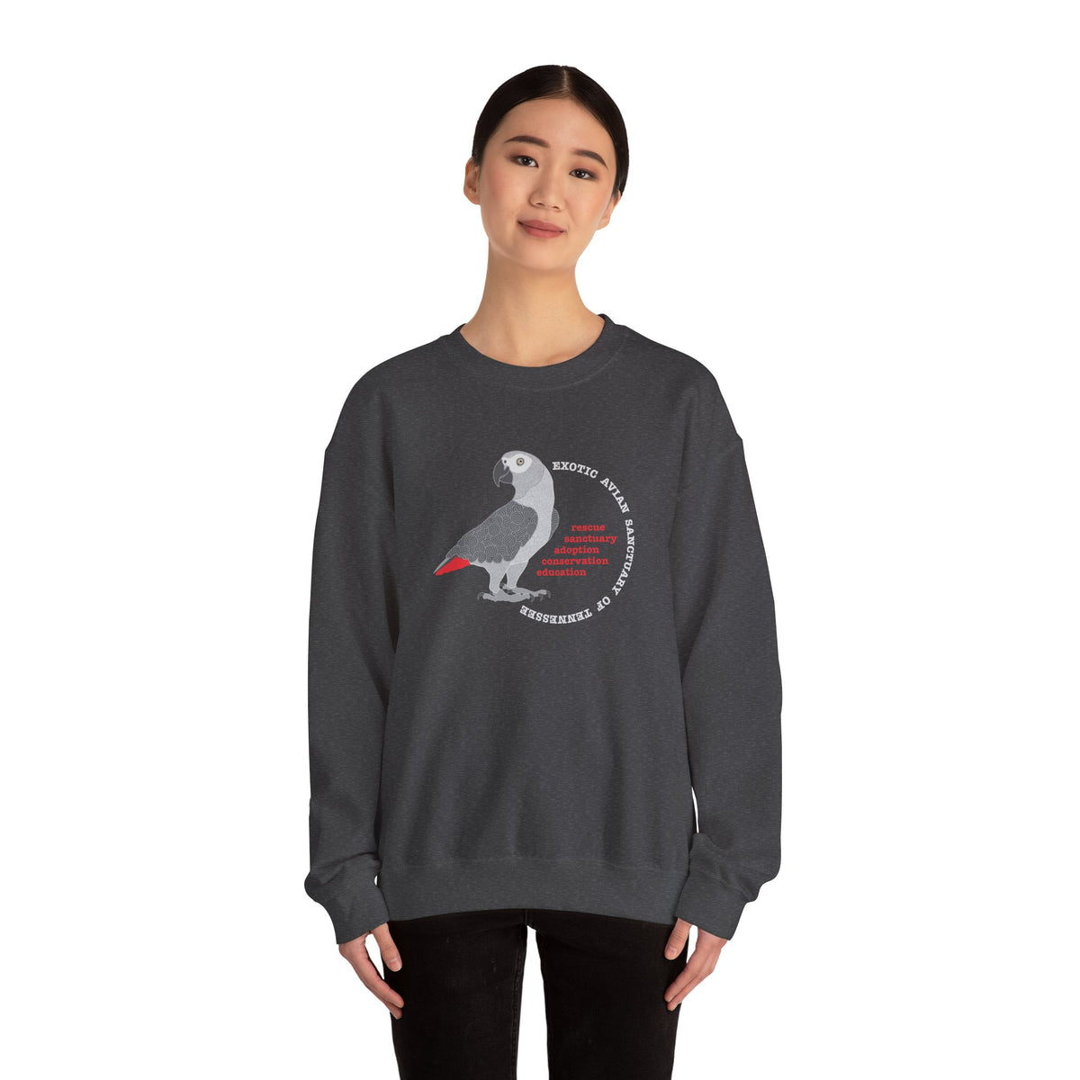 EAST African Grey Unisex Heavy Blend™ Crewneck Sweatshirt