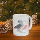 EAST African Grey Graphic Ceramic Mug, 11oz