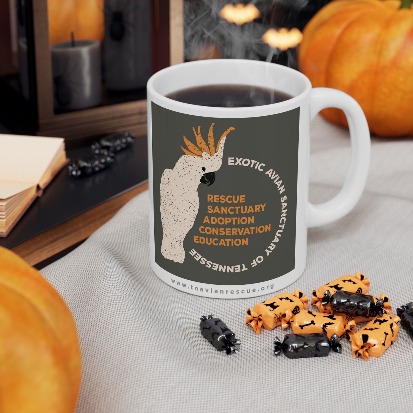 EAST Cockatoo Graphic Ceramic Mug, 11oz