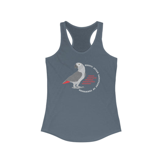 EAST African Grey Women's Ideal Racerback Tank