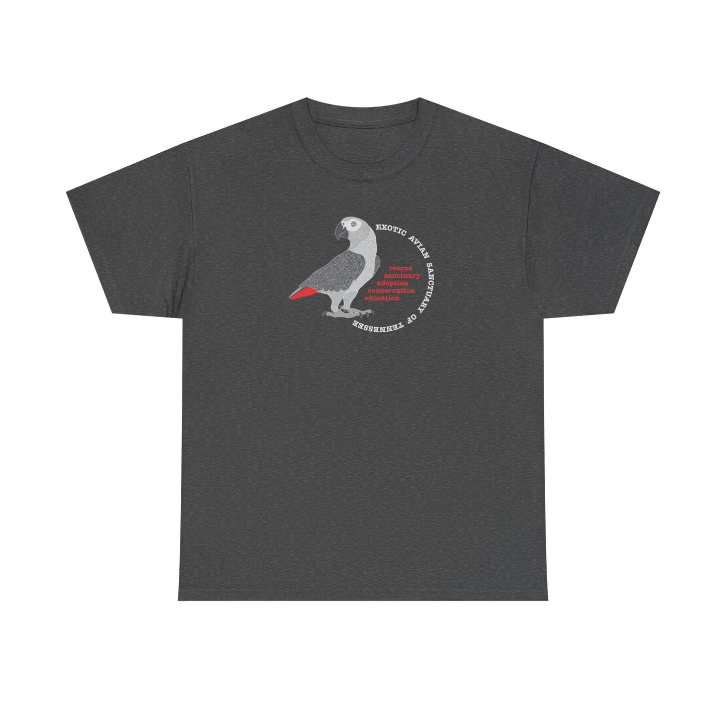 EAST African Grey Unisex Heavy Cotton Tee