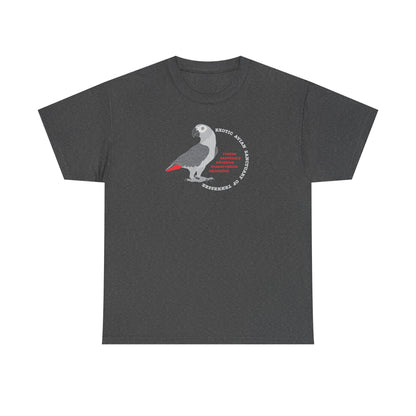 EAST African Grey Unisex Heavy Cotton Tee