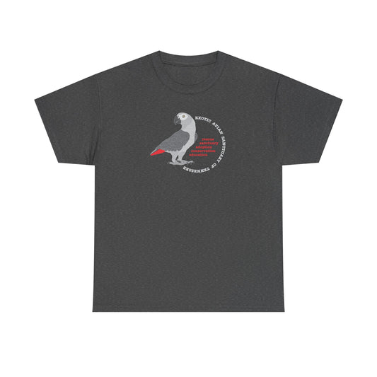 EAST African Grey Unisex Heavy Cotton Tee