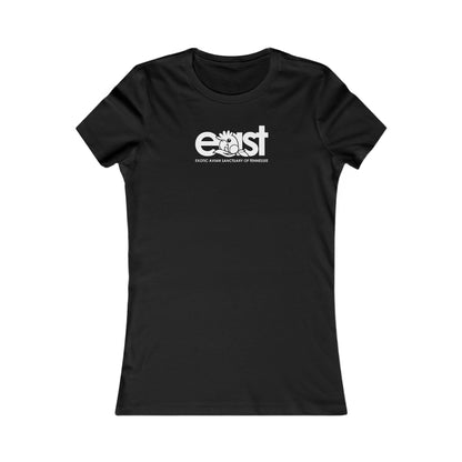 EAST Logo Women's Favorite Tee in Black with White EAST Logo