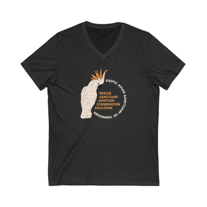 EAST Cockatoo Unisex Jersey Short Sleeve V-Neck Tee