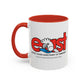 EAST Signature Logo Red Accent Coffee Mug, 11oz