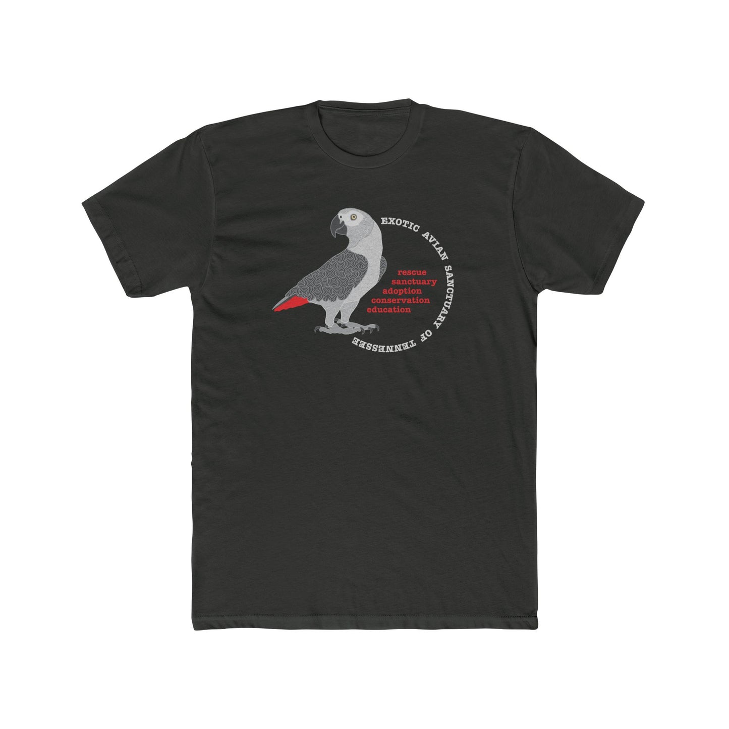 EAST African Grey Men's Cotton Crew Tee