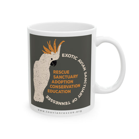 EAST Cockatoo Graphic Ceramic Mug, 11oz