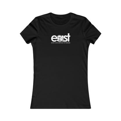 EAST Logo Women's Favorite Tee in Black with White EAST Logo