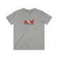 EAST logo Men's Fitted V-Neck Short Sleeve Tee in Seven Colors
