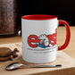 EAST Signature Logo Red Accent Coffee Mug, 11oz